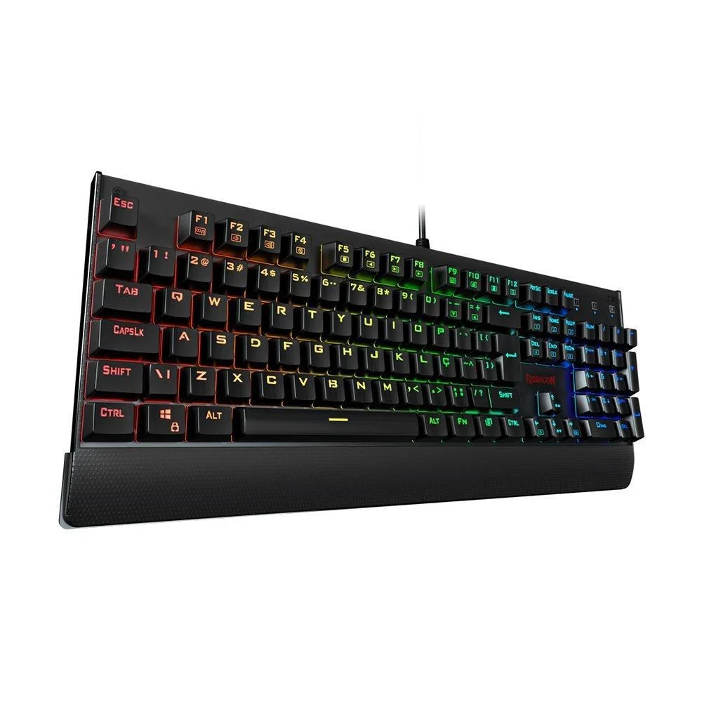 Teclado Mecânico Gamer Redragon Kala, RGB, Switch Red, PT Com Fio - K557RGB Teclado Mecânico Gamer Redragon Kala, RGB, Switch Red, PT Com Fio - K557RGB