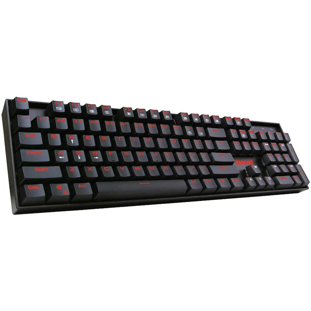 Teclado Mecânico Gamer Redragon Mitra K551-1, Iluminação Vermelha, Switch Outemu Blue, ABNT2, com Switch sobressalentes e cabo USB banhado a ouro Teclado Mecânico Gamer Redragon Mitra K551-1, Iluminação Vermelha, Switch Outemu Blue, ABNT2, com Switch sobressalentes e cabo USB banhado a ouro