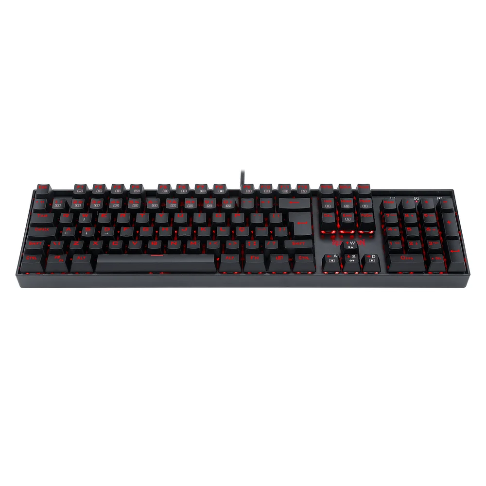 Teclado Mecânico Gamer Redragon Mitra K551-1, Iluminação Vermelha, Switch Outemu Blue, ABNT2, com Switch sobressalentes e cabo USB banhado a ouro Teclado Mecânico Gamer Redragon Mitra K551-1, Iluminação Vermelha, Switch Outemu Blue, ABNT2, com Switch sobressalentes e cabo USB banhado a ouro
