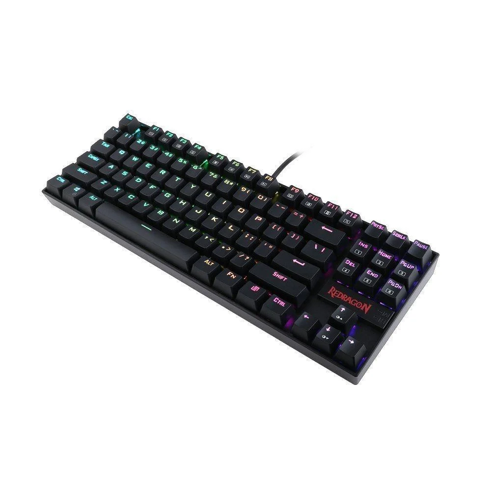 Imagem 2 de 4 do produto Teclado Mecânico Gamer Redragon Kumara, RGB, Switch Outemu Blue, Anti-Ghosting, ABNT2 - K552RGB-1 PT