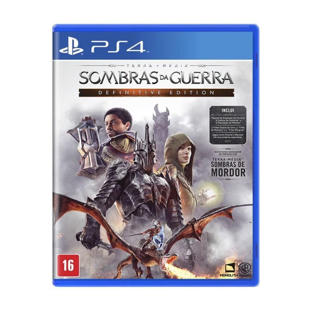 Terramédia Sombras da Guerra Definitive PS4 KaBuM