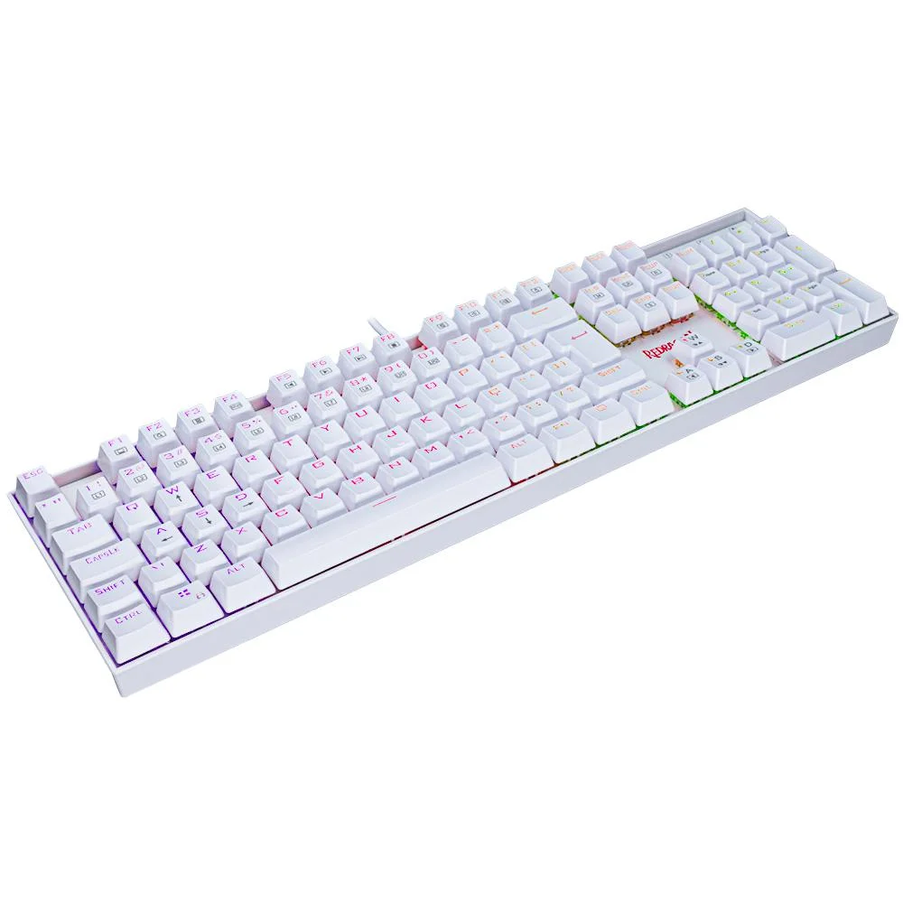 Imagem 2 de 3 do produto Teclado Mecânico Gamer Redragon Mitra Lunar, Switch Blue, N-Key, Rollover, Anti-Ghosting, ABNT2 - K551W-RGB