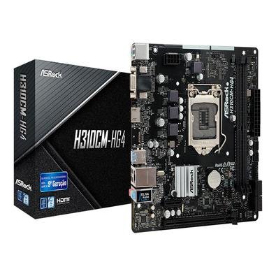 Placa-Mãe ASRock Intel LGA 1151, mATX, DDR4 - H310CM-HG4..