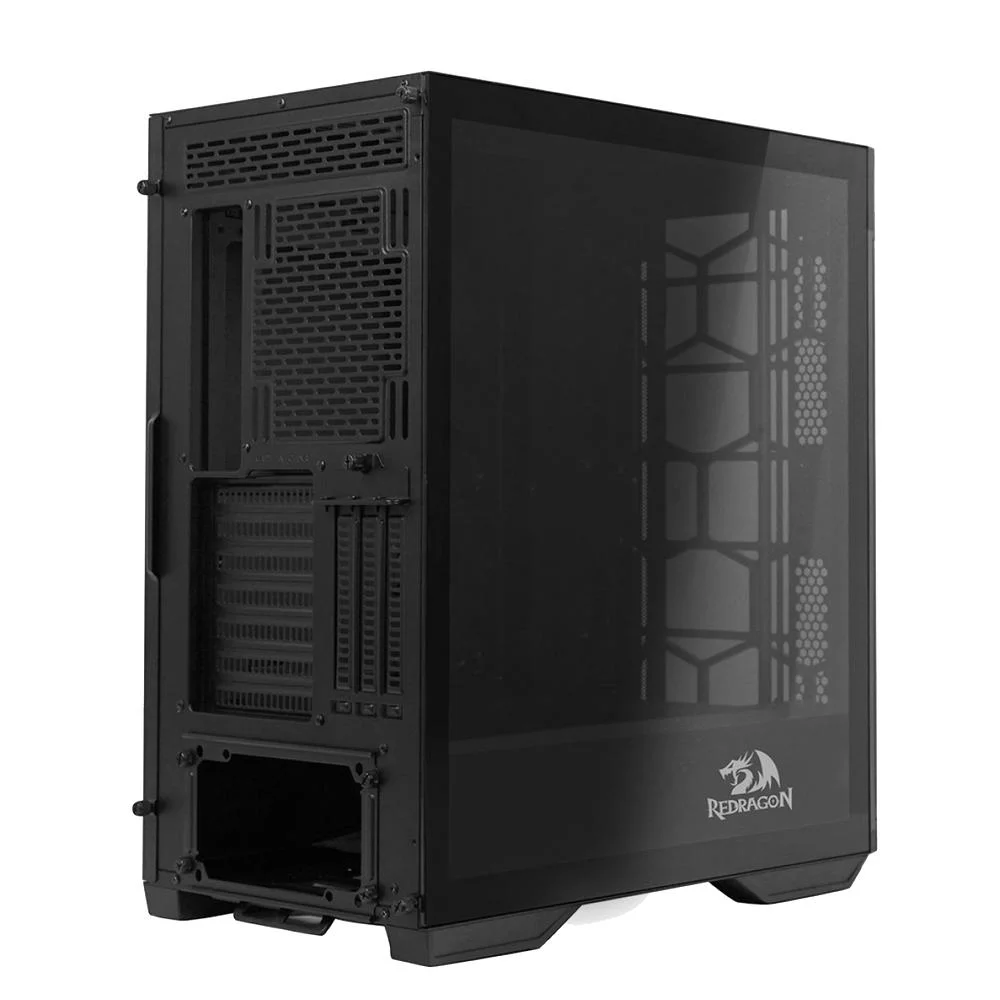 Imagem 2 de 3 do produto Gabinete Gamer Redragon Megatron, Preto Black, Vidro - GC-705B