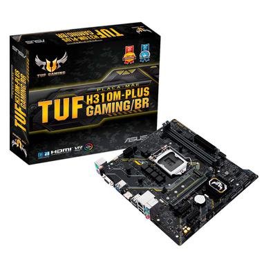 Placa Mãe Asus H310M-Plus Gaming P/ Processador Intel (9ª/8ª Geração), LGA 1151, DDR4, mATX..As placas-mãe da TUF Gaming são especialmente projetadas