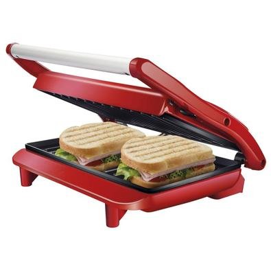 Multifuncional e potente, o Grill Panini da Lenoxx assa, cozinha, grelha e doura. Com termostato removível com 5 níveis de temperatura, preparar varia