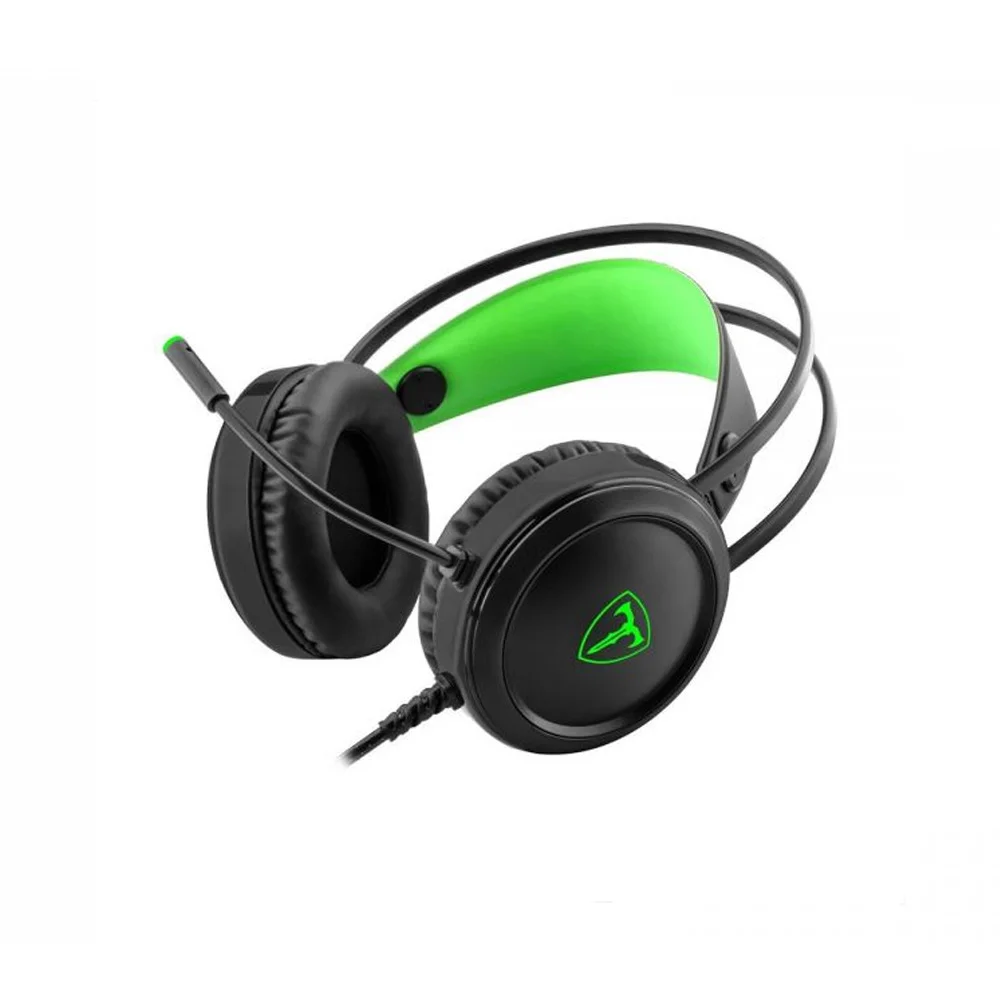 Imagem 2 de 3 do produto Headset Gamer T-Dagger Ural, Preto e Verde - T-RGH202