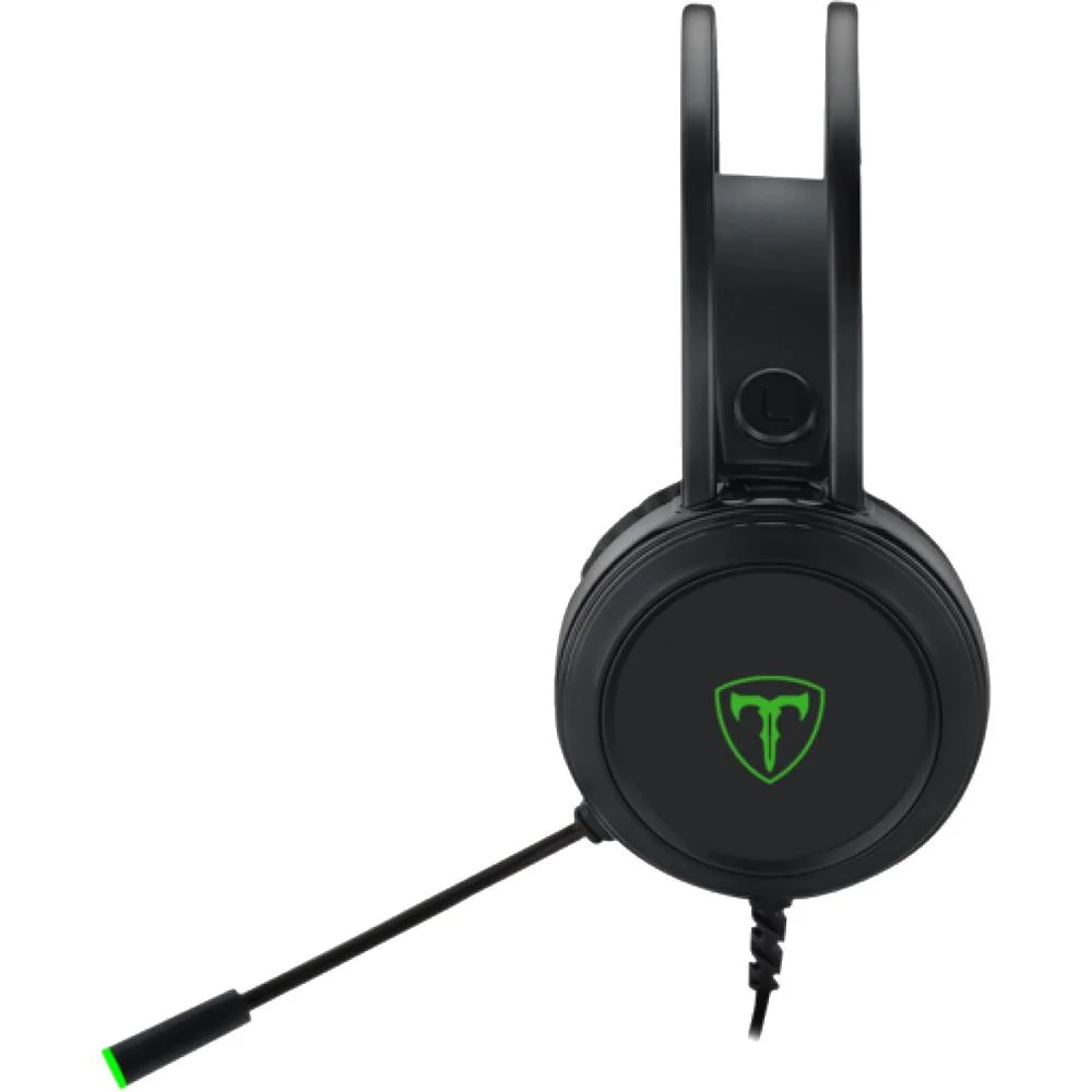 Imagem 3 de 3 do produto Headset Gamer T-Dagger Ural, Preto e Verde - T-RGH202
