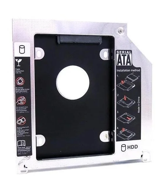 Imagem 3 de 5 do produto Adaptador Case Caddy F3 Para Notebook, 2.5", SATA, 9.5mm - F-Cy02