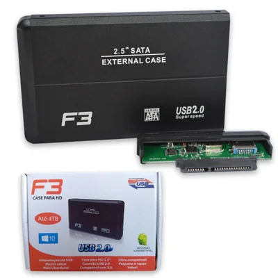 Case Gaveta Hd Sata 2.5" P/ Notebook USB 2.0 - CS-U2