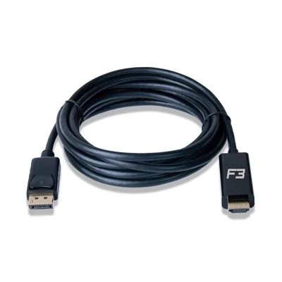 Cabo Adaptador F3, Displayport e HDMI, 1.8M, Preto - JC- CB-DMI18