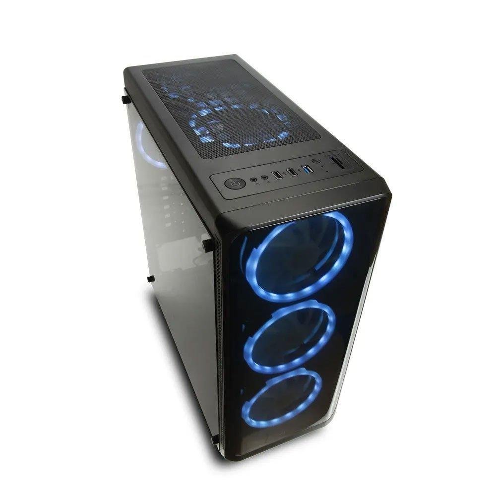 Gabinete Warrior Gamer Modoc, Lateral em Vidro Temperado - GA178