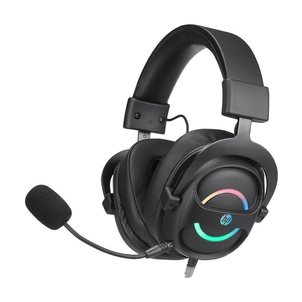 Imagem 2 de 4 do produto Headset Gamer HP DHE-8006 7.1 RGB com fio - PC