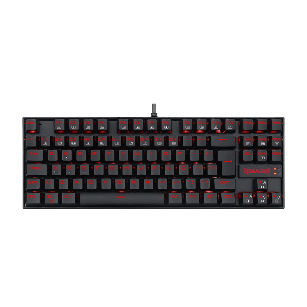 Teclado Mecânico Gamer Redragon Kumara, LED Vermelho, Switch Outemu Blue, PT - K552-2 Teclado Mecânico Gamer Redragon Kumara, LED Vermelho, Switch Outemu Blue, PT - K552-2