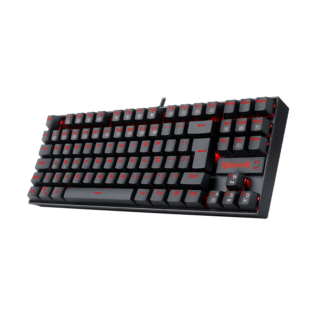 Teclado Mecânico Gamer Redragon Kumara, LED Vermelho, Switch Outemu Blue, PT - K552-2 Teclado Mecânico Gamer Redragon Kumara, LED Vermelho, Switch Outemu Blue, PT - K552-2