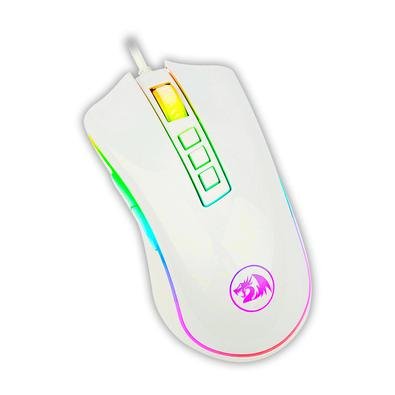 Mouse Gamer Redragon Cobra Lunar White Chroma RGB Sensor Pixart PMW3325 10000DPI - M711-W