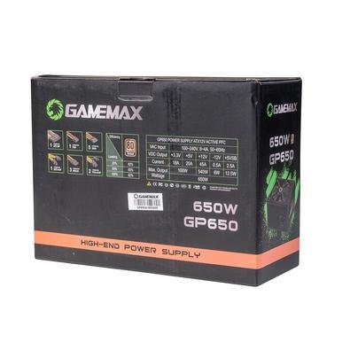 FONTE GAMEMAX GP750 750W 80 PLUS BRONZE PRETO • JG Loja