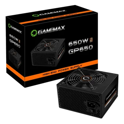 Fonte Gamemax ATX, 650W, 80 Plus Bronze, PFC Ativo - GP650
