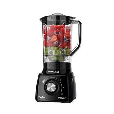 Descrição Liquidificador Mondial L99FB Turbo Filtro 3v 1,6 Litros 500W - Preto - 110V Bonito e moderno, fácil de usar e potente, tudo o que você procu