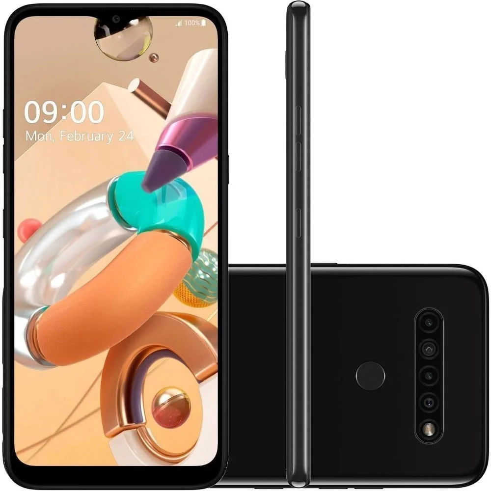 Imagem 1 de 5 do produto Smartphone LG K41S, 32GB, 3GB RAM, Octa Core, Câmera Traseira Quádrupla de 13MP, Tela 6.5 - Preto