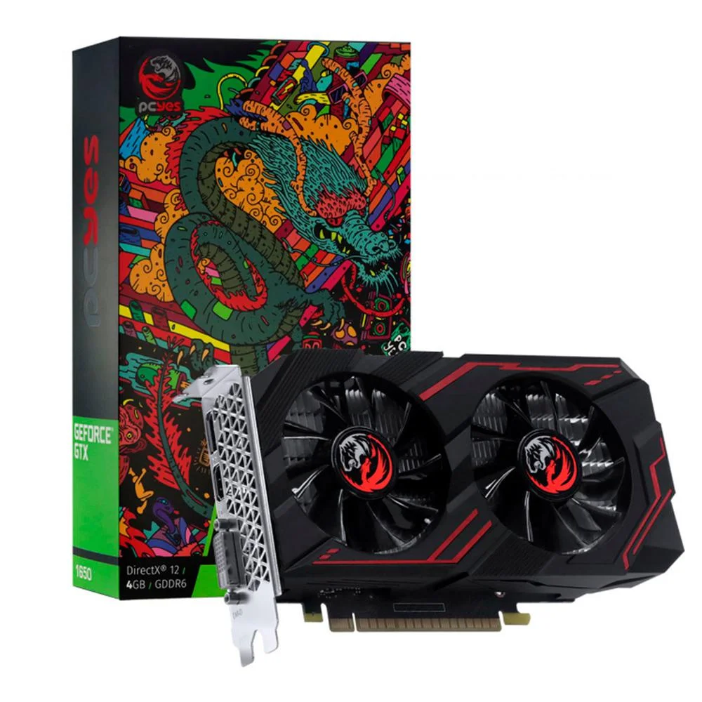  PCYes NVIDIA GeForce Graffiti Series GTX 1650, 4GB GDDR6, 8Gbps - PA1650412820DR6