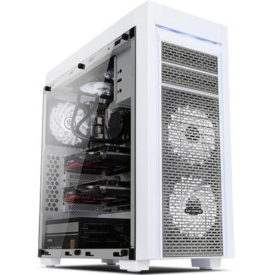 Conheça o Gabinete Gamer Full Tower Horus Mymax. Muito mais espaço para montar a máquina dos seus sonhos, pois conta com suporte para até 6 fan 120mm,