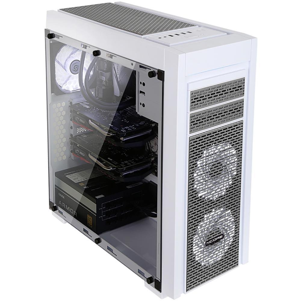 Imagem 3 de 5 do produto Gabinete Gamer Full Tower Horus MyMax, USB3.0, Branco