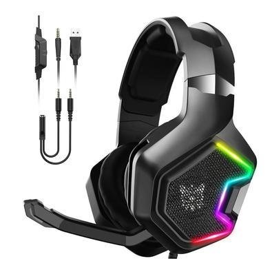 Headset Gamer Onikuma K10 Pro com Microfone, USB, P2, Compatível com PS4, Xbox-One, Celular e PC