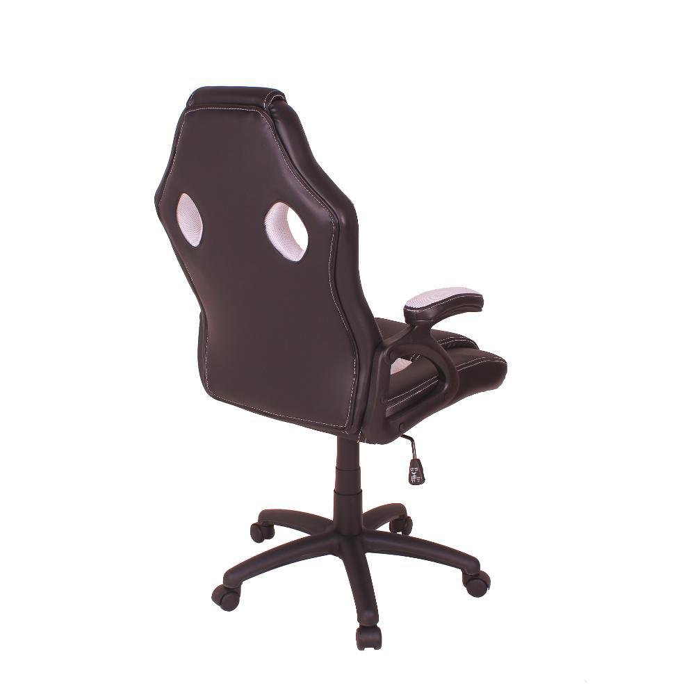 Imagem 2 de 3 do produto Cadeira Gamer, MAG4, com Base Giratória e Relax - Preto/Branco