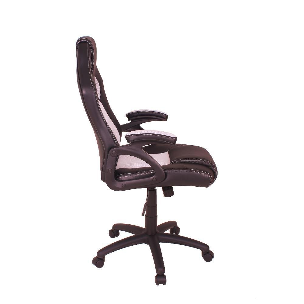 Imagem 3 de 3 do produto Cadeira Gamer, MAG4, com Base Giratória e Relax - Preto/Branco