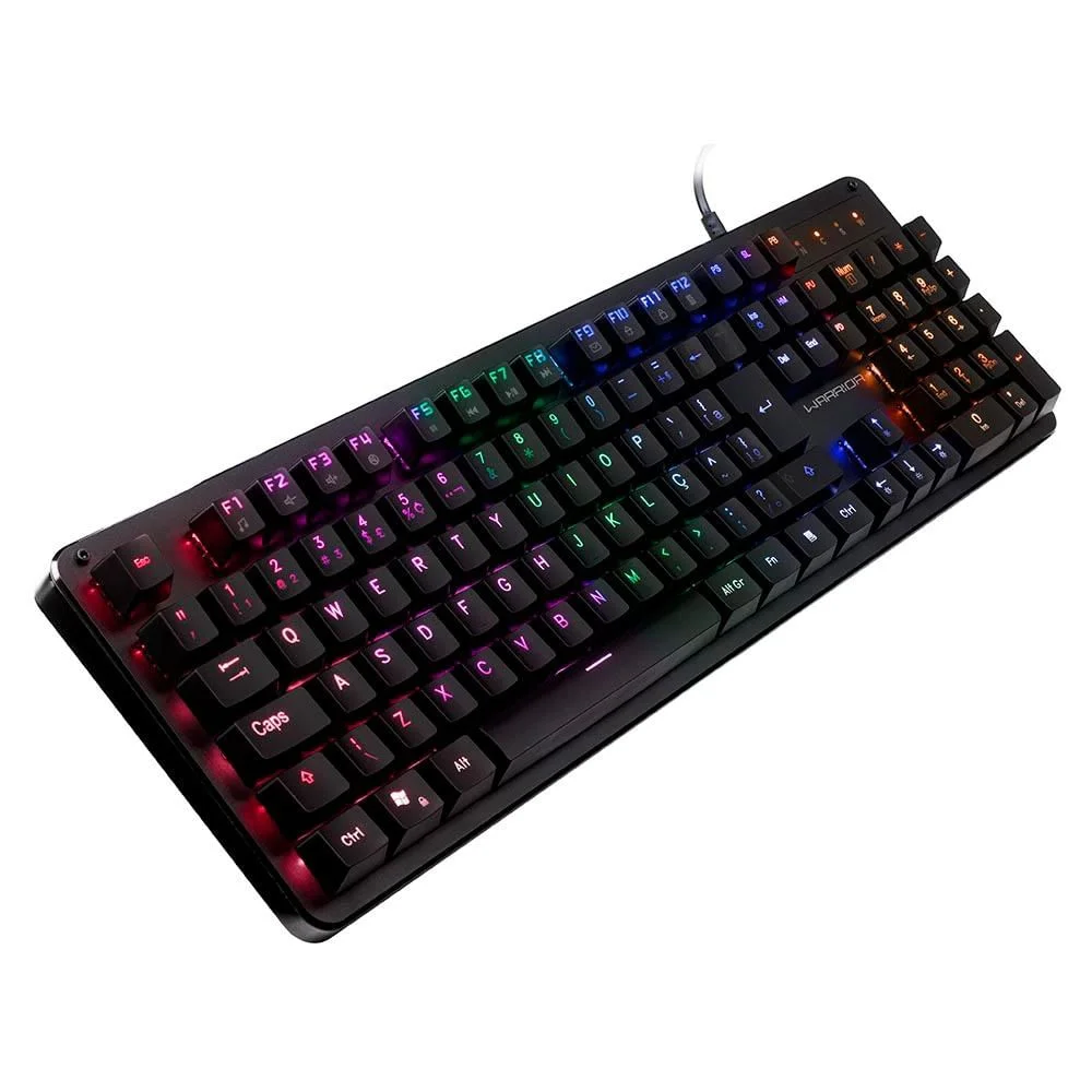 Imagem 4 de 5 do produto Teclado Mecânico Gamer Multi Warrior Dunky, LED Rainbow, Switch Outemu Blue, Anti-ghosting, ABNT2 - TC248
