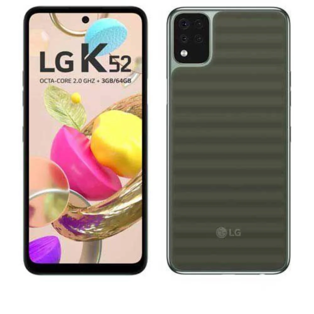 Smartphone LG K52, 64GB, Dual Chip ,Tela 6.6", 4G, Wifi, Câmera Dupla 13mp+2mp, Verde - Lmk420bmw