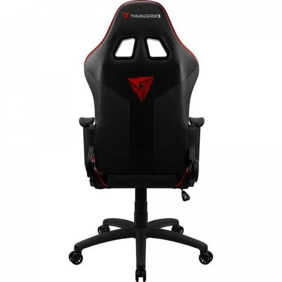 Cadeira Gamer ThunderX3 EC3, Suporta até 150Kg, Preta/Vermelha