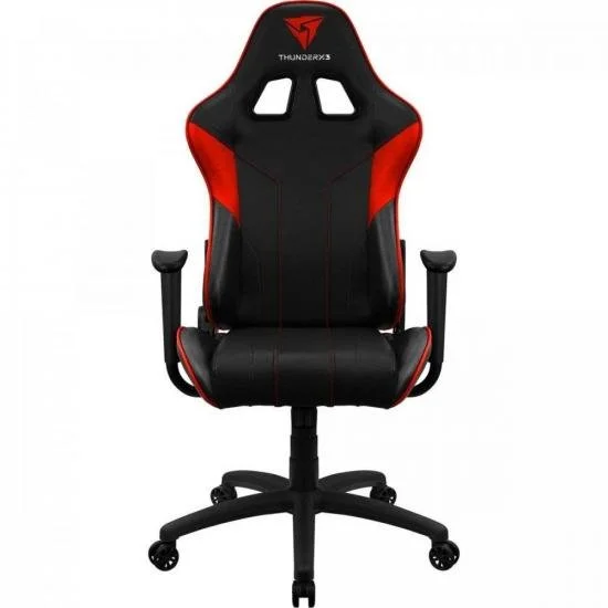 Cadeira Gamer ThunderX3 EC3, Suporta até 150Kg, Preta/Vermelha