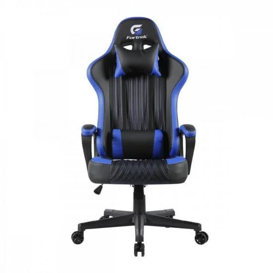 Imagem 2 de 5 do produto Cadeira Gamer Fortrek Vickers, Peso Suportado até 135Kg, Mecanismo Butterfly, Azul - 70521