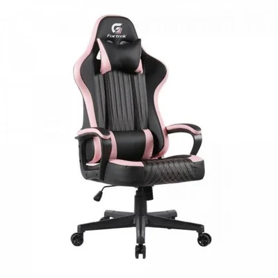 Cadeira Gamer Fortrek Vickers, Suporta até 135Kg, Preta/Rosa