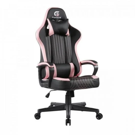 Cadeira Gamer Fortrek Vickers, Suporta até 135Kg, Preta/Rosa Cadeira Gamer Fortrek Vickers, Suporta até 135Kg, Preta/Rosa
