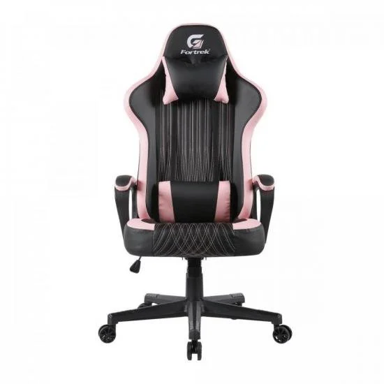 Cadeira Gamer Fortrek Vickers, Suporta até 135Kg, Preta/Rosa Cadeira Gamer Fortrek Vickers, Suporta até 135Kg, Preta/Rosa