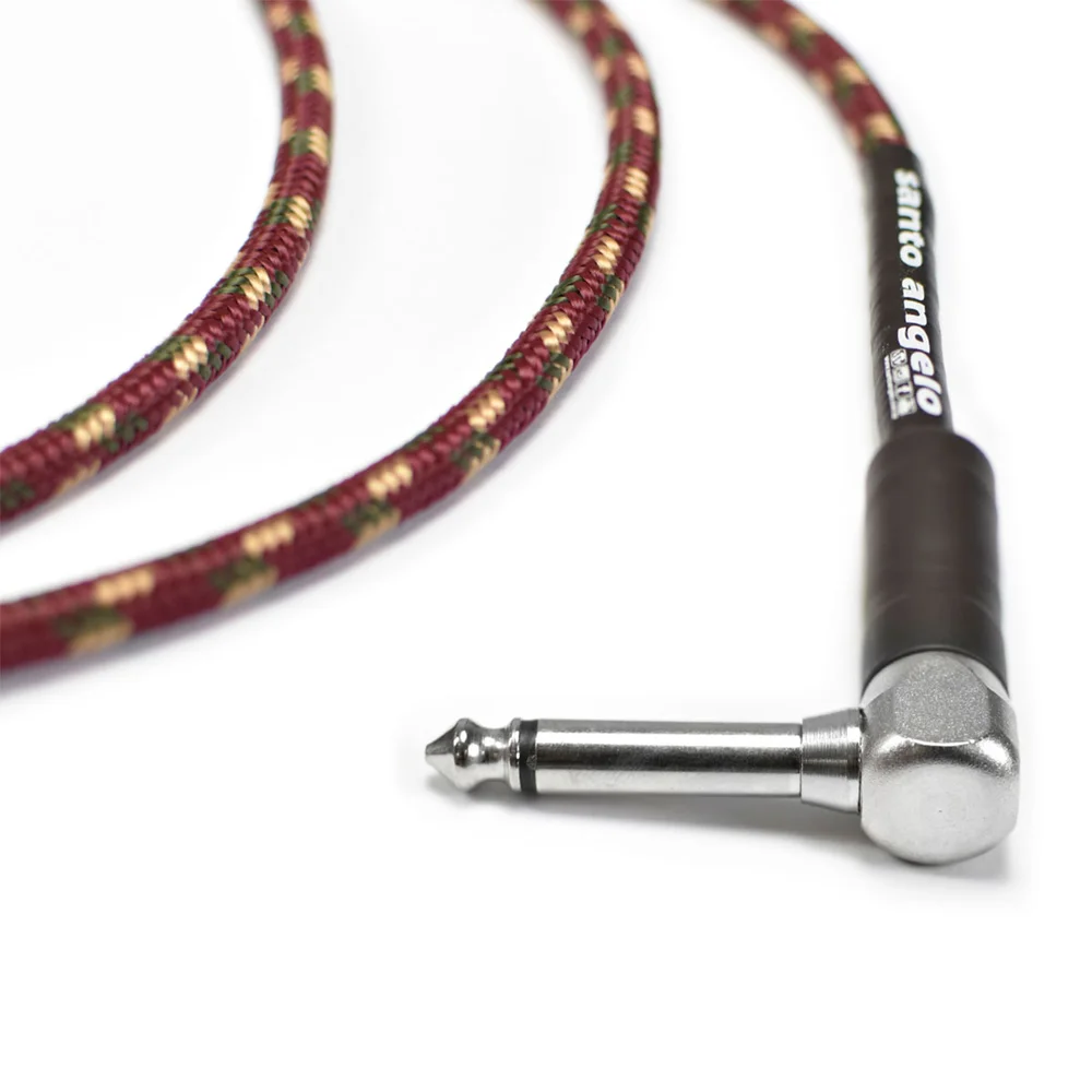 Imagem 3 de 5 do produto Cabo Angel Tx 0,30 Mm, Conector P10/p10 90º 20ft 6,10 Metros, Textil