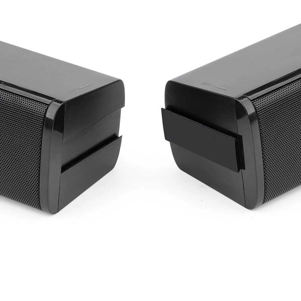 Imagem 3 de 5 do produto Caixa de Som Soundbar Gamer Redragon Orpheus Stereo 2.0, 2x3W, P2 + USB, Com Led, Preto E Vermelho - GS550