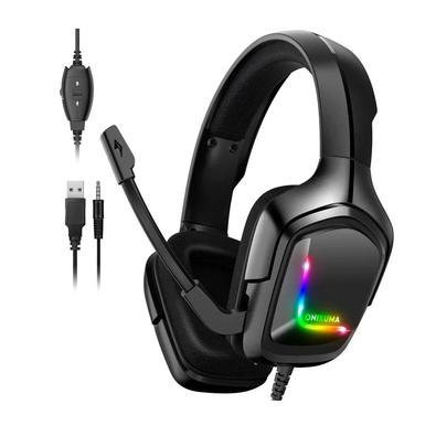 Headset Gamer K20 Onikuma com Microfone, Entrada P2 + USB, Compatível com  PS4, Xbox One, Celular e PC, Preto | KaBuM!