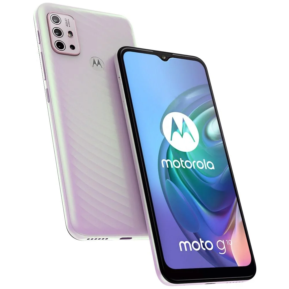 Moto G10 com OctaCore 64GB 4GB 48MP Branco KaBuM