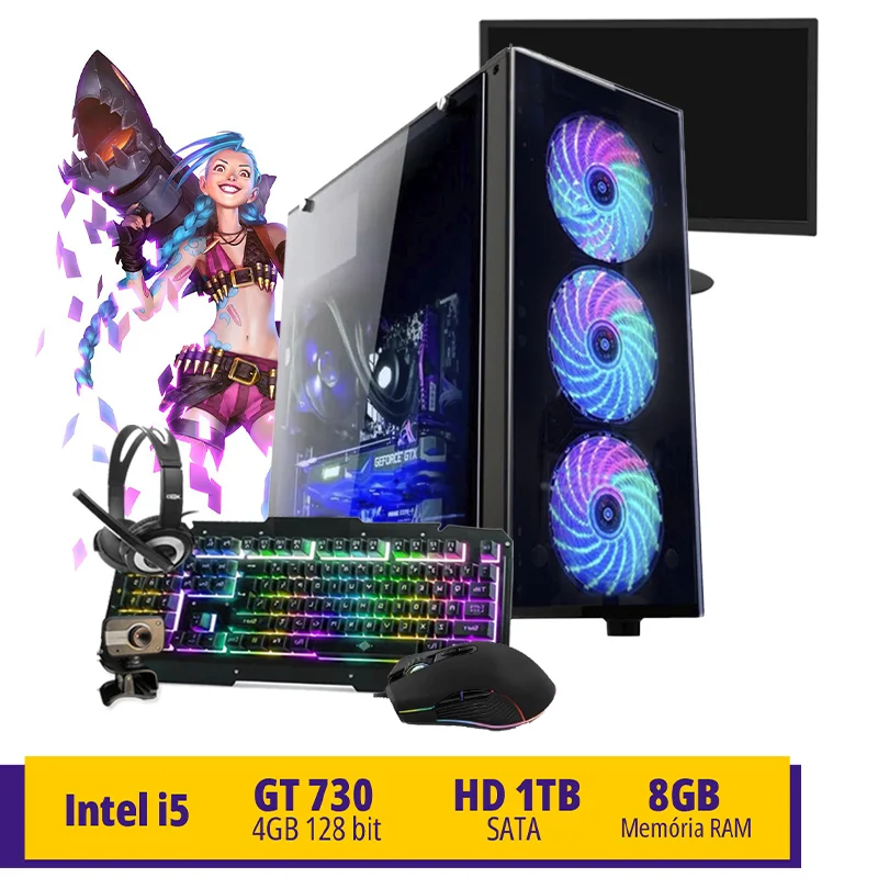 ゲーミングPC Core i5 8500/GTX1070/16GB/512GB Produtos com até 15