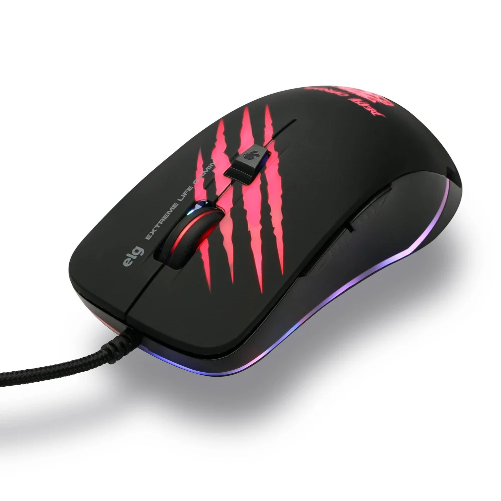 Mouse Gamer, Death ELG Chroma, RGB com 6 Botões, 4800 DPI. Mouse Gamer, Death ELG Chroma, RGB com 6 Botões, 4800 DPI.