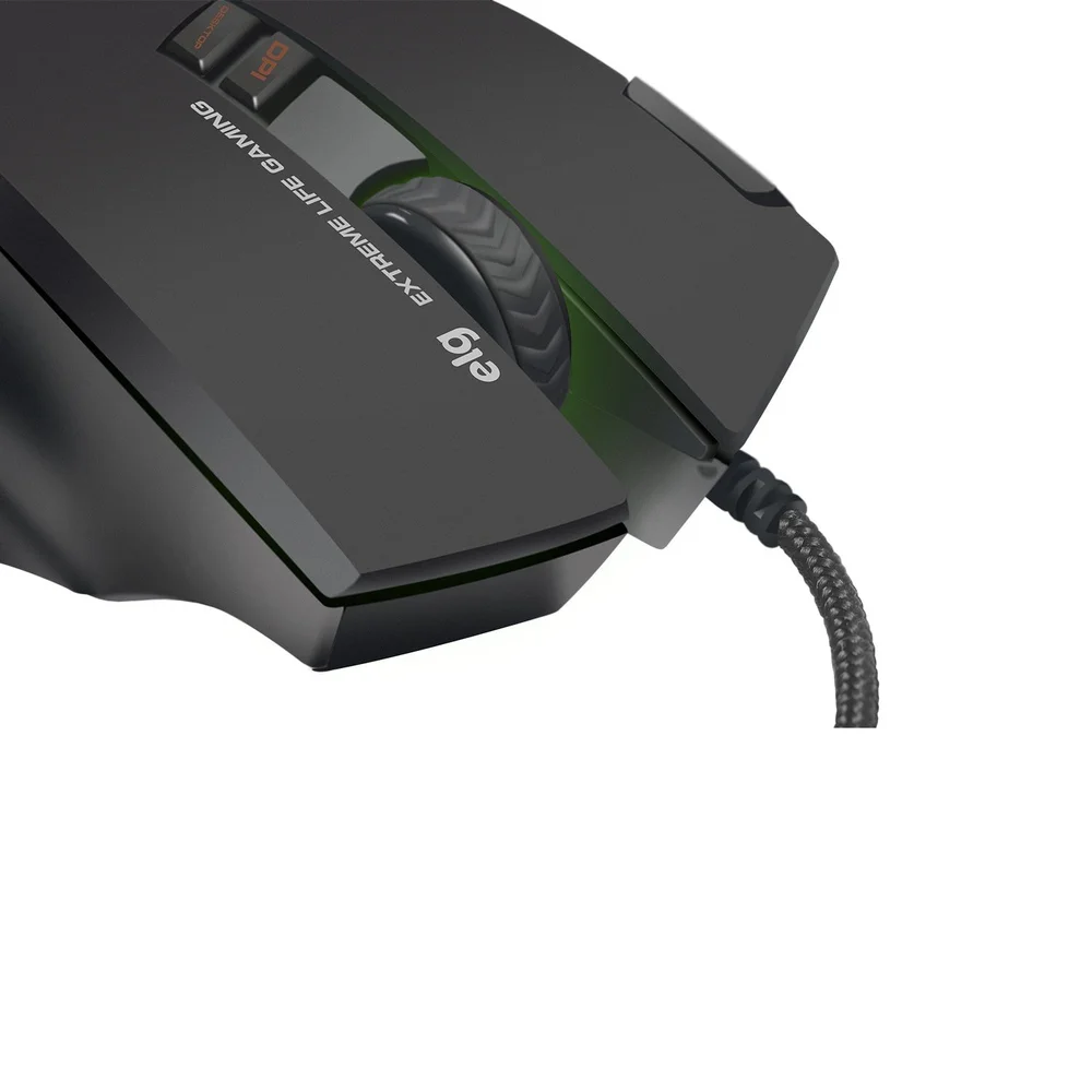 Imagem 5 de 5 do produto Mouse Gamer ELG Sniper Pro, RGB, 5200 DPI, 8 Botões, Preto - Mgsp