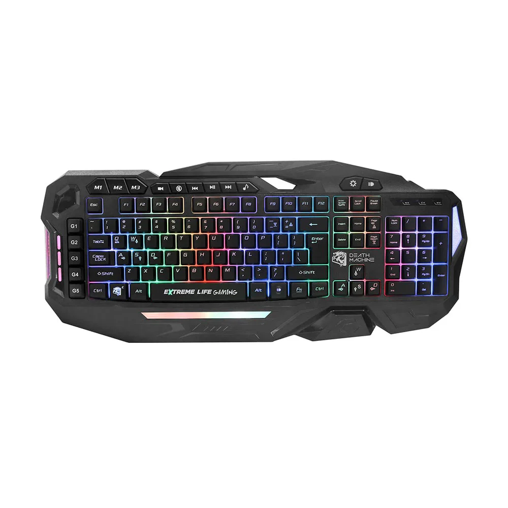 Imagem 2 de 4 do produto Teclado Gamer ELG TGDM, LED RGB Chroma, Membrana Tripla, com 120 Teclas, Tecla Anti-Ghost, ABNT2