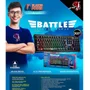 Teclado Gamer ELG Flakes Power Battle, RGB, Preto, Membrana Tripla, 107 Teclas, Retro iluminadas, Abnt2 - FLKT001