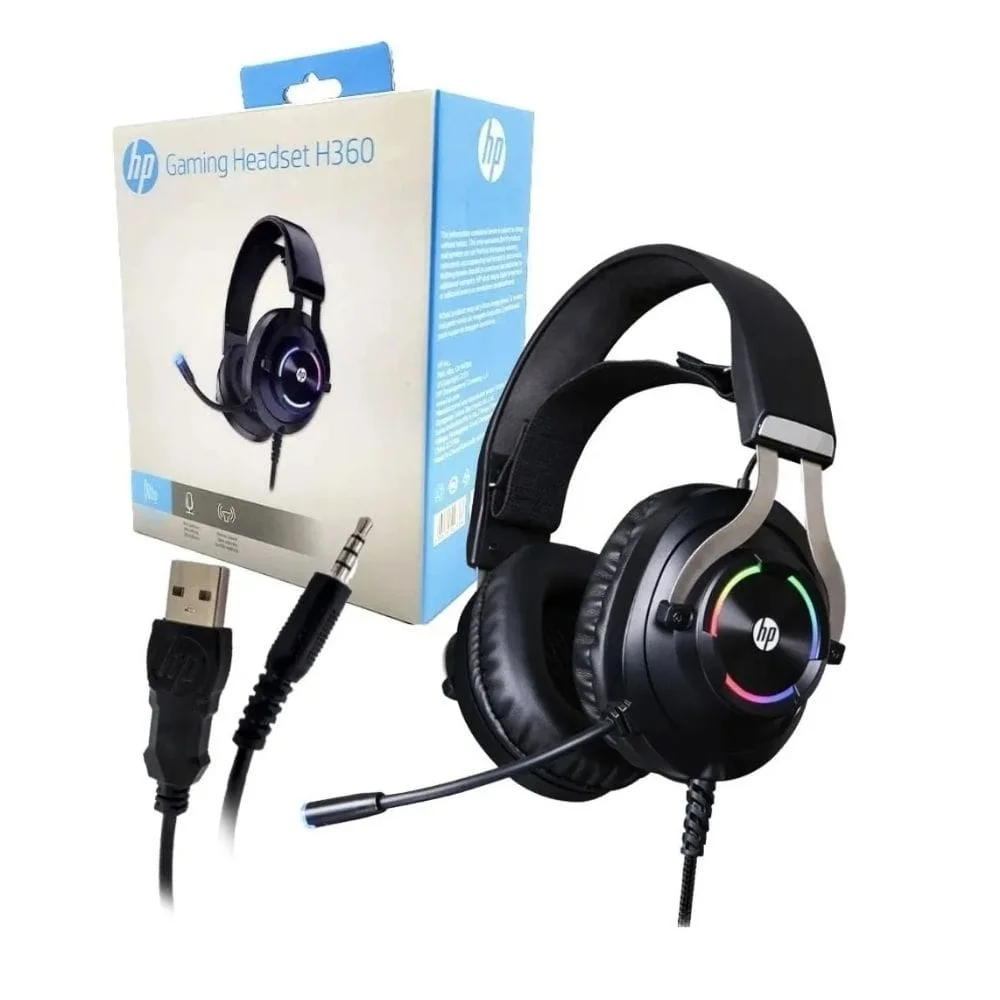 Imagem 2 de 3 do produto Fone Headset Gamer P2, Stereo e USB, H360, Preto com RGB