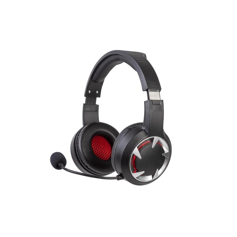 Fone De Ouvido Headset Gamer Dust, Preto Com Led Vermelha Fone De Ouvido Headset Gamer Dust, Preto Com Led Vermelha
