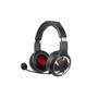 Fone De Ouvido Headset Gamer Dust, Preto Com Led Vermelha